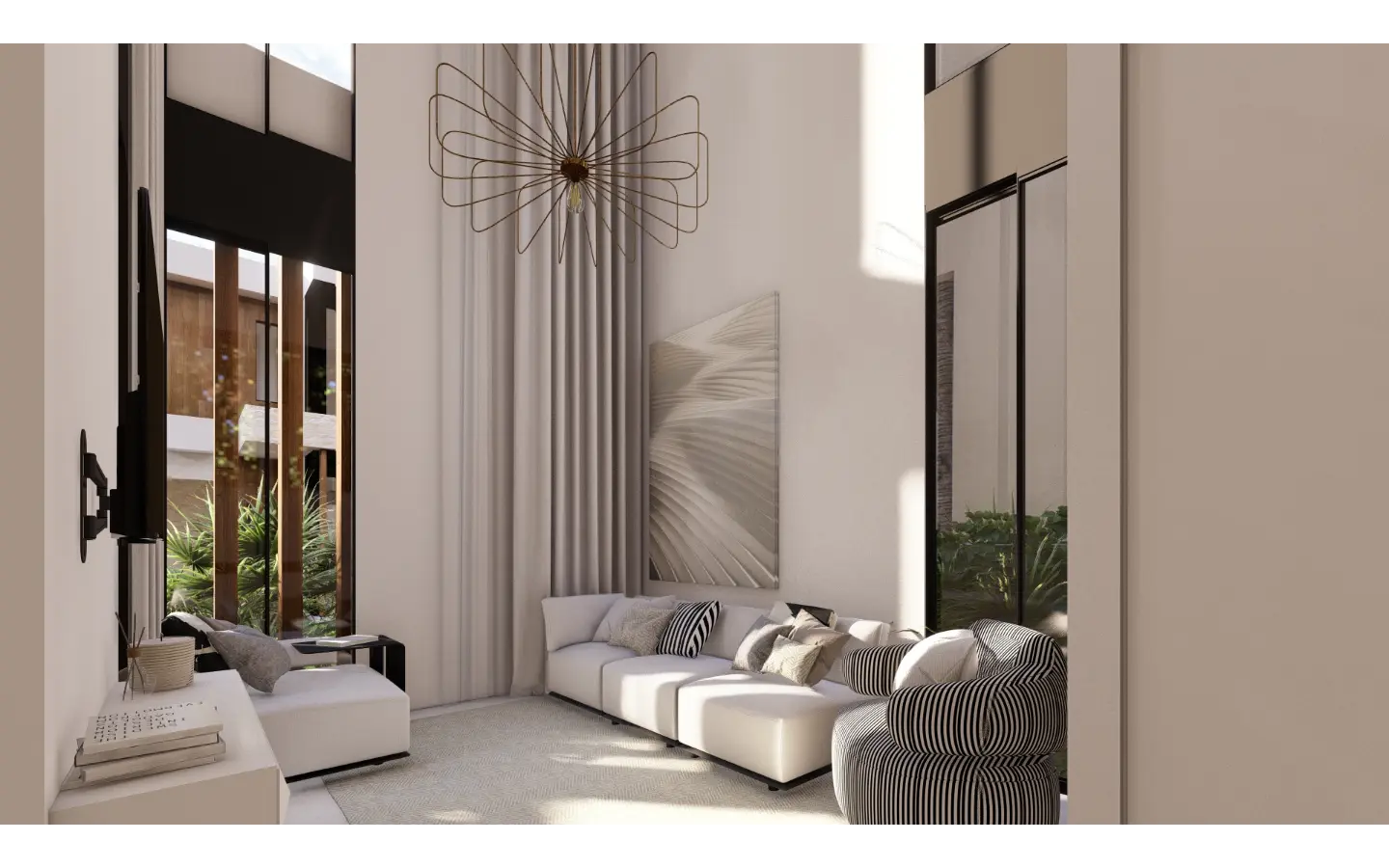 Cascais, Villa de tres dormitorios en venta en el centro de Punta Cana con Patio