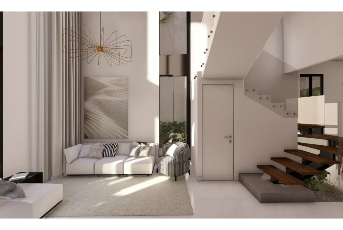 Cascais, Villa de tres dormitorios en venta en el centro de Punta Cana con Patio