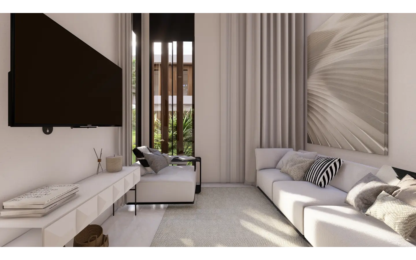 Cascais, Villa de tres dormitorios en venta en el centro de Punta Cana con Patio