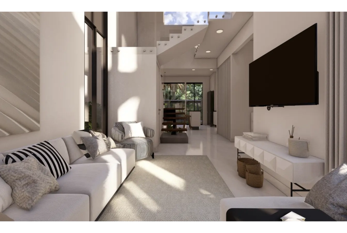 Cascais, Villa de tres dormitorios en venta en el centro de Punta Cana con Patio