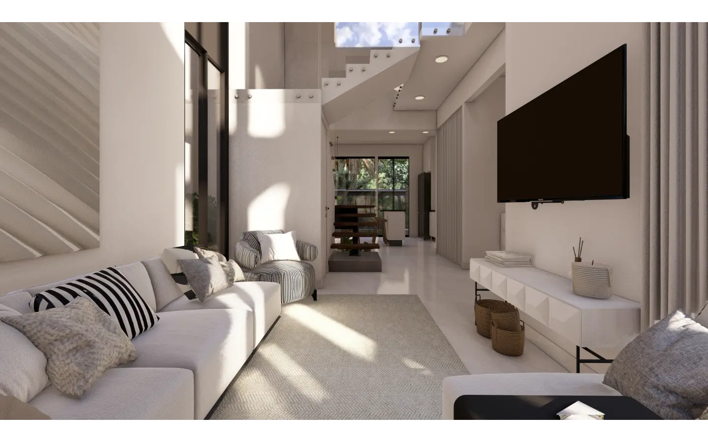 Cascais, Villa de tres dormitorios en venta en el centro de Punta Cana con Patio