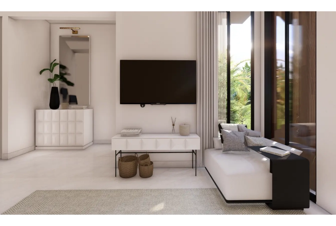 Cascais, Villa de tres dormitorios en venta en el centro de Punta Cana con Patio