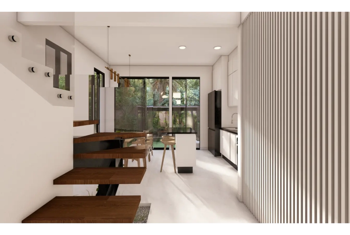 Cascais, Villa de tres dormitorios en venta en el centro de Punta Cana con Patio