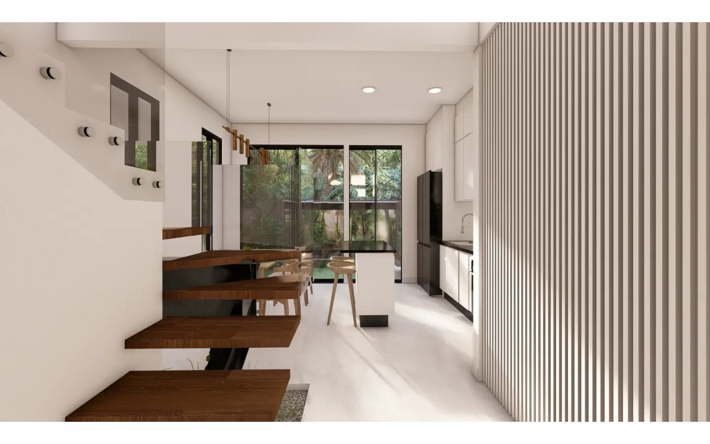 Cascais, Villa de tres dormitorios en venta en el centro de Punta Cana con Patio