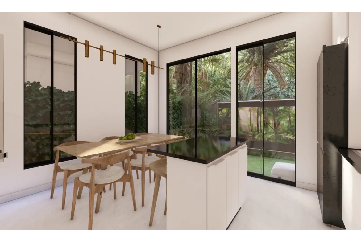 Cascais, Villa de tres dormitorios en venta en el centro de Punta Cana con Patio