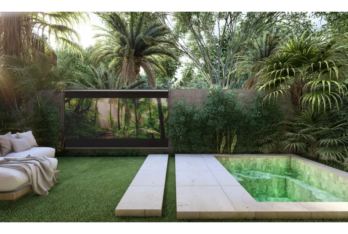 Cascais, Villa de tres dormitorios en venta en el centro de Punta Cana con Patio