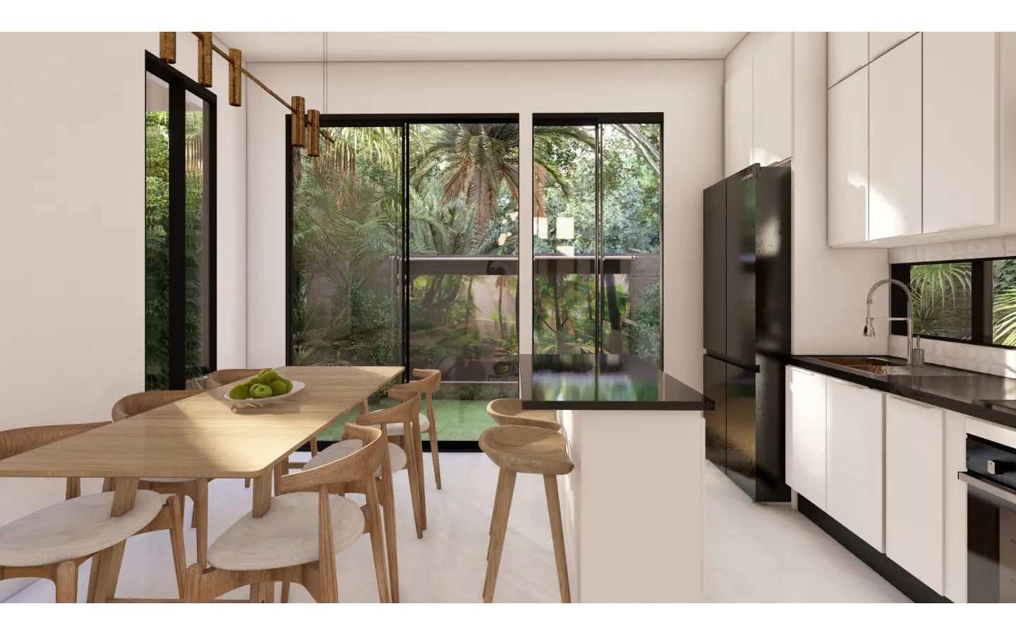 Cascais, Villa de tres dormitorios en venta en el centro de Punta Cana con Patio