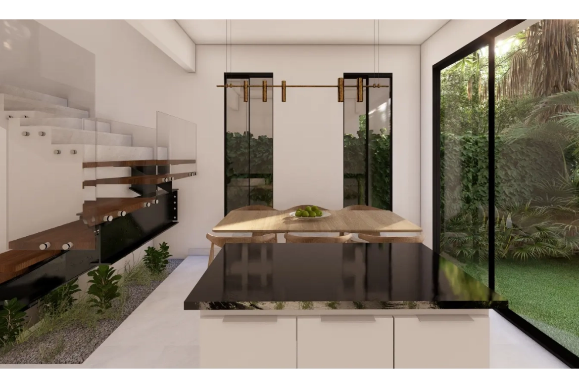Cascais, Villa de tres dormitorios en venta en el centro de Punta Cana con Patio