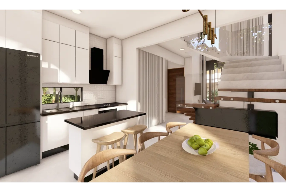Cascais, Villa de tres dormitorios en venta en el centro de Punta Cana con Patio