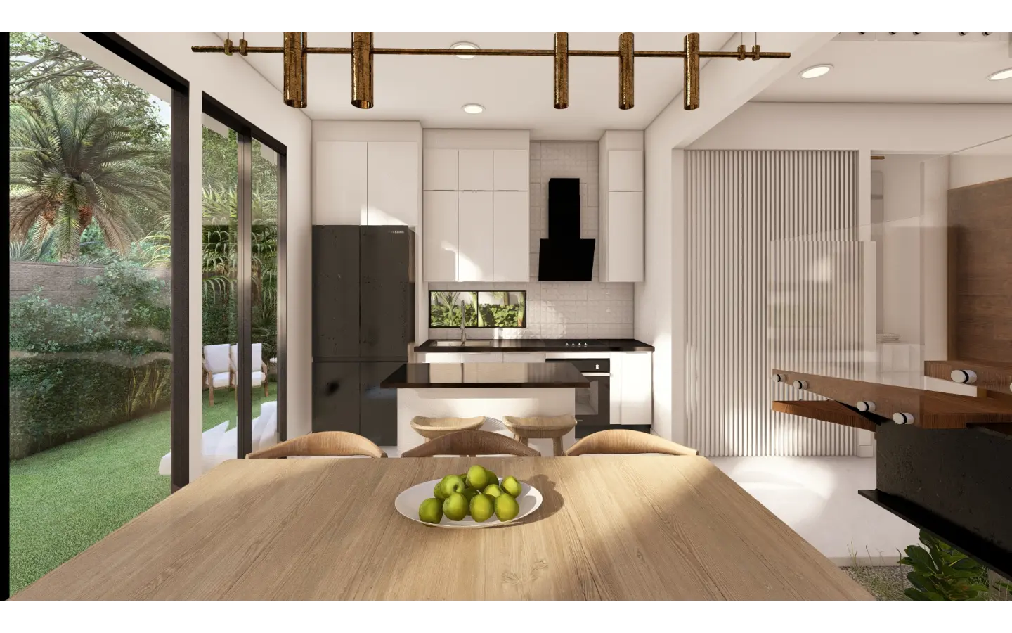 Cascais, Villa de tres dormitorios en venta en el centro de Punta Cana con Patio