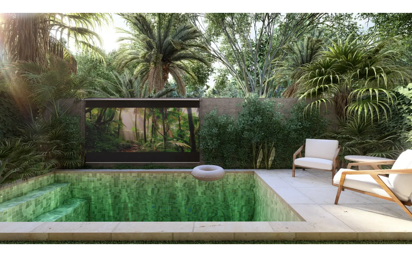 Cascais, Villa de tres dormitorios en venta en el centro de Punta Cana con Patio