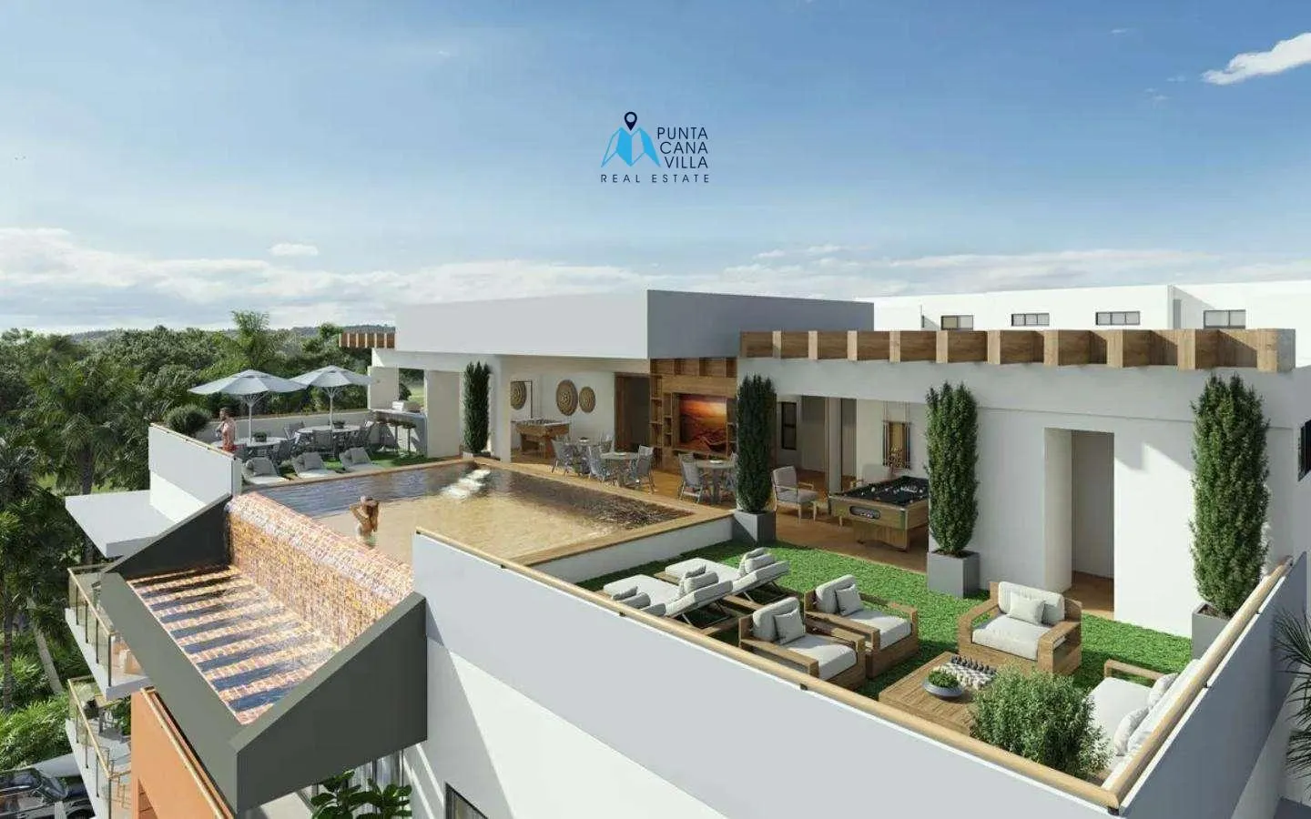 Terra Due, modern two-bedroom condo for sale in Punta Cana Village