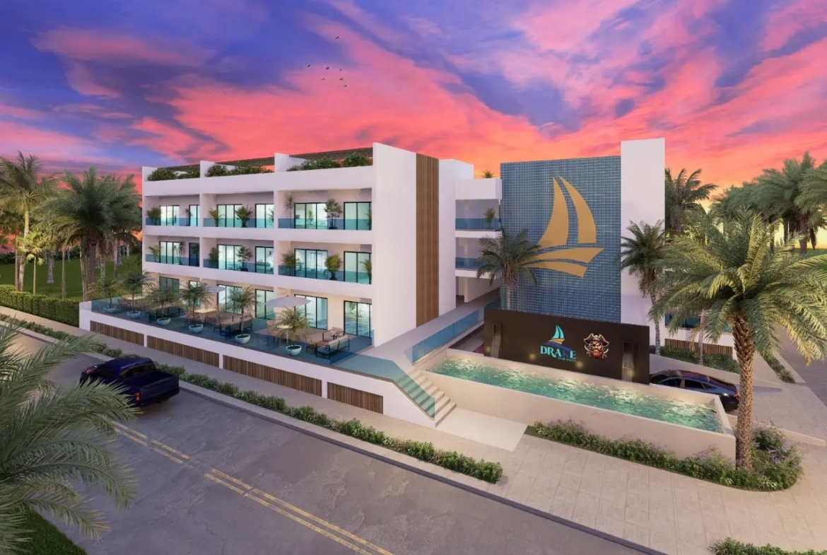 ID , Drake Apartments, Three Bedroom Apartment for Sale in Pueblo Bavaro, Punta Cana With Lobby ()