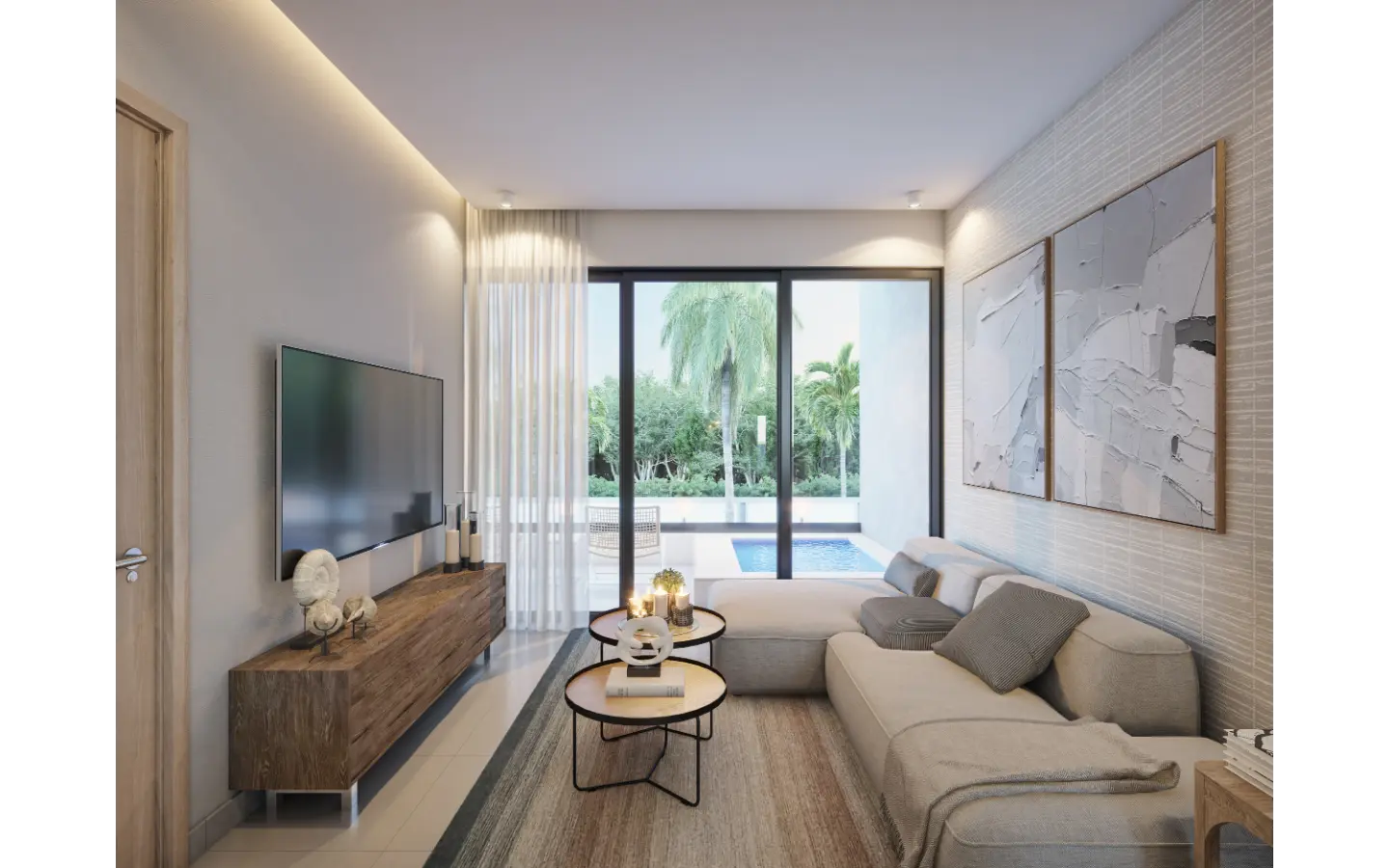 ID , LM Residences, one bedroom apartment for sale in Punta Cana with Balcony ()