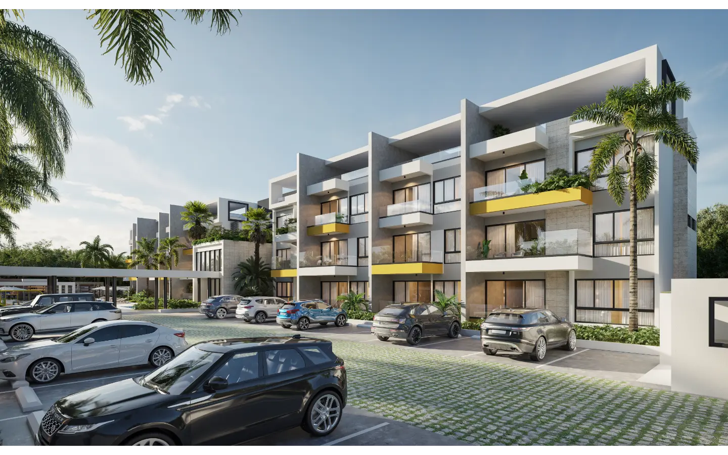 LM3 Residences, one-bedroom apartment for sale in Punta Cana with balcony