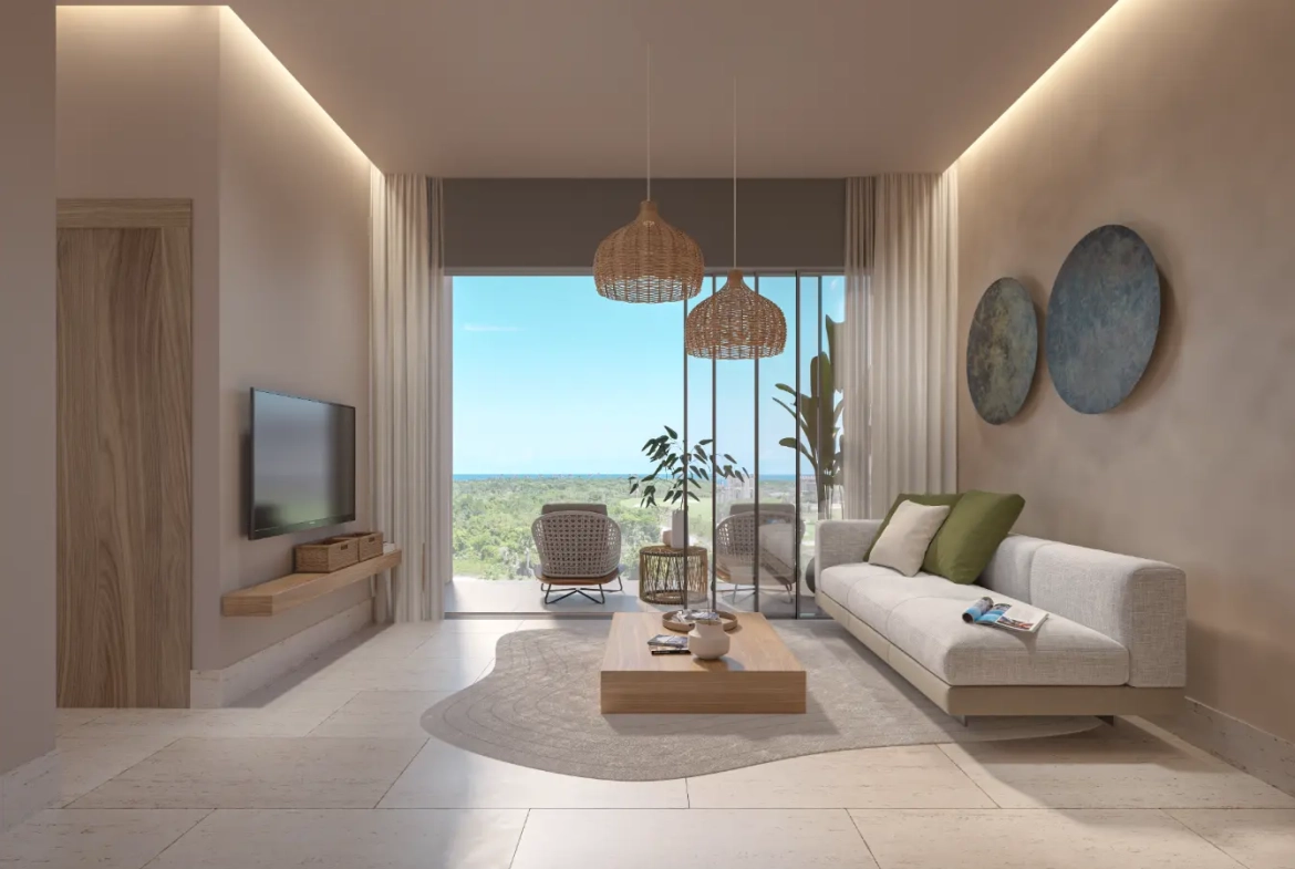 ID , Solea Tower, One Bedroom Condo for sale at Zabela Beach in Punta Cana with Garden View ()