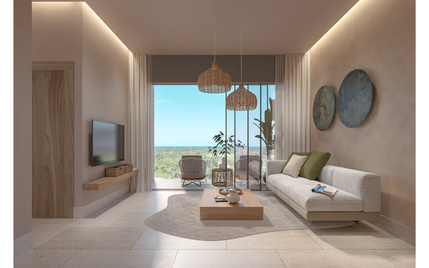 ID , Solea Tower, One Bedroom Condo for sale at Zabela Beach in Punta Cana with Garden View ()