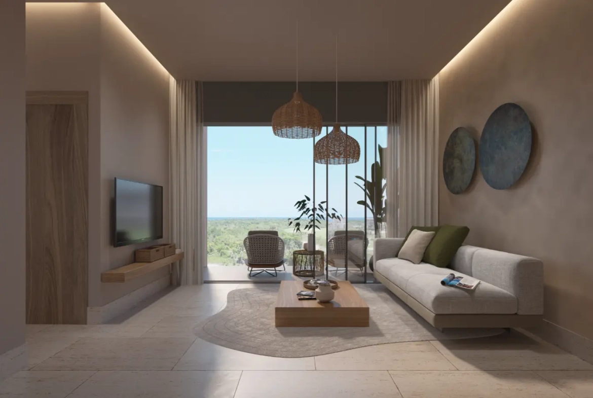 ID , Solea Tower, One Bedroom Condo for sale at Zabela Beach in Punta Cana with Garden View ()