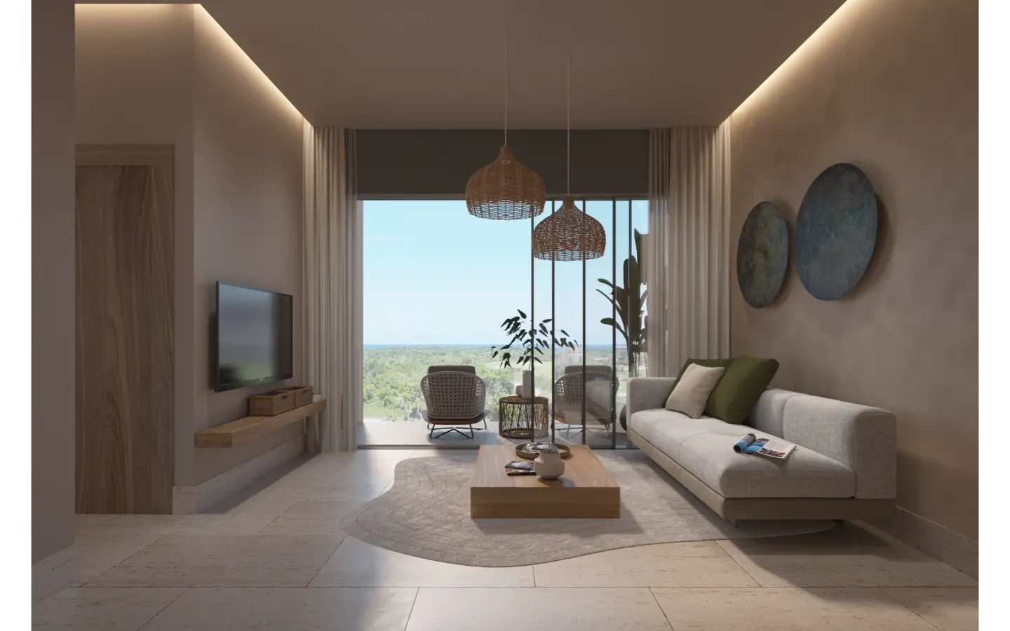 ID , Solea Tower, One Bedroom Condo for sale at Zabela Beach in Punta Cana with Garden View ()