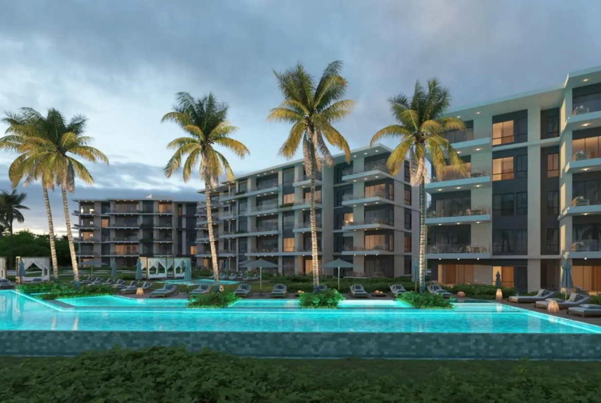 ID , Solea at Zabela Beach, One Bedroom Condo for sale in Punta Cana with Pool View ()