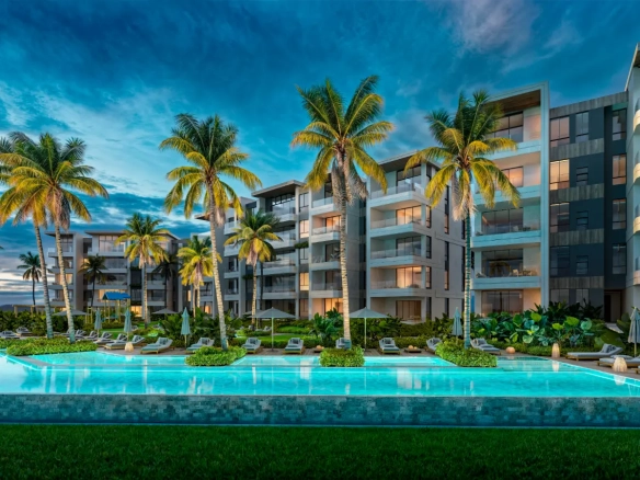 ID , Solea at Zabela Beach, One Bedroom Condo for sale in Punta Cana with Pool View ()