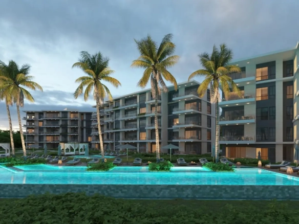 ID , Zabela Beach, One Bedroom Condo for sale at Solea Palms in Punta Cana with Garden View ()