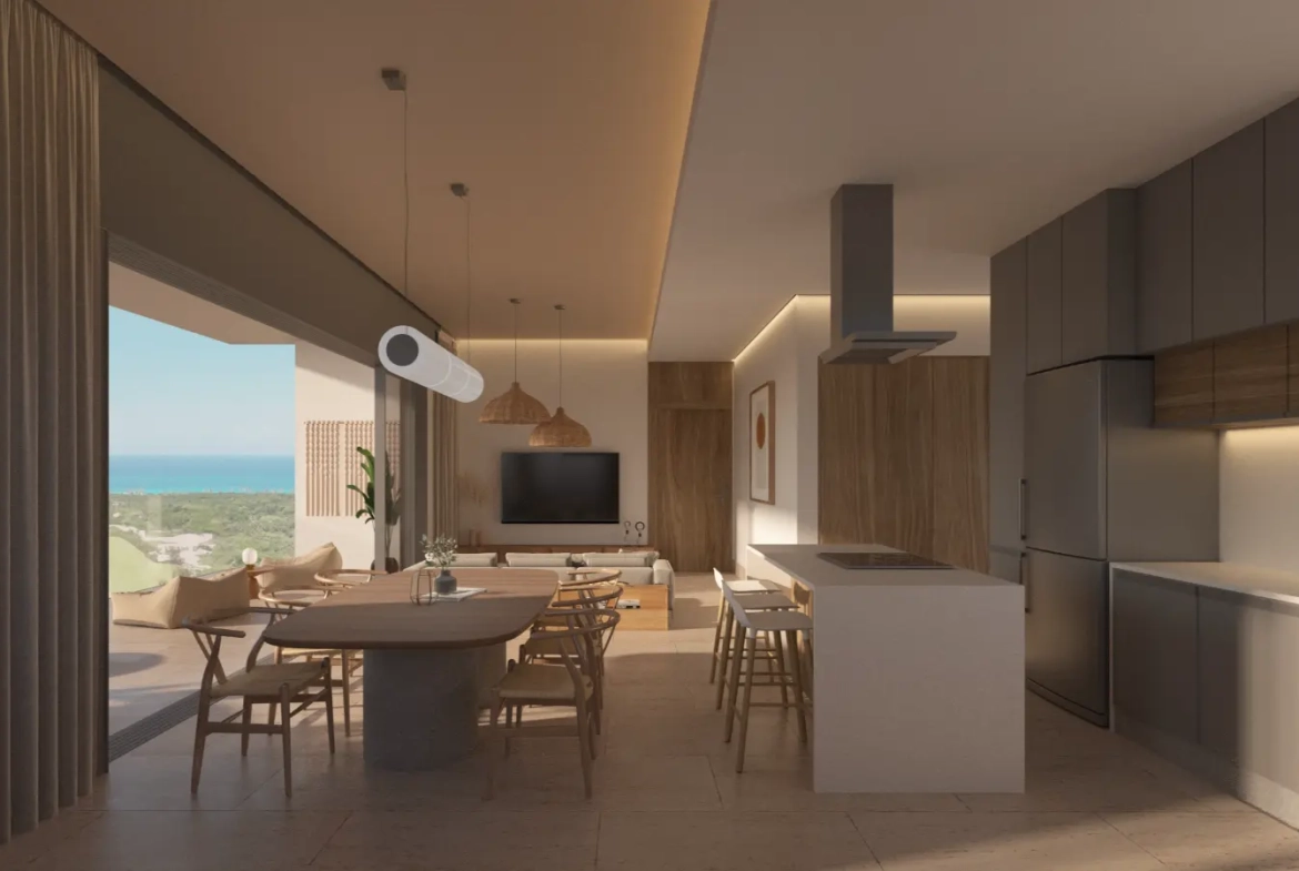 ID , Zabela Beach, Two Bedroom Condo with Golf View for Sale at Solea Tower, Punta Cana ()