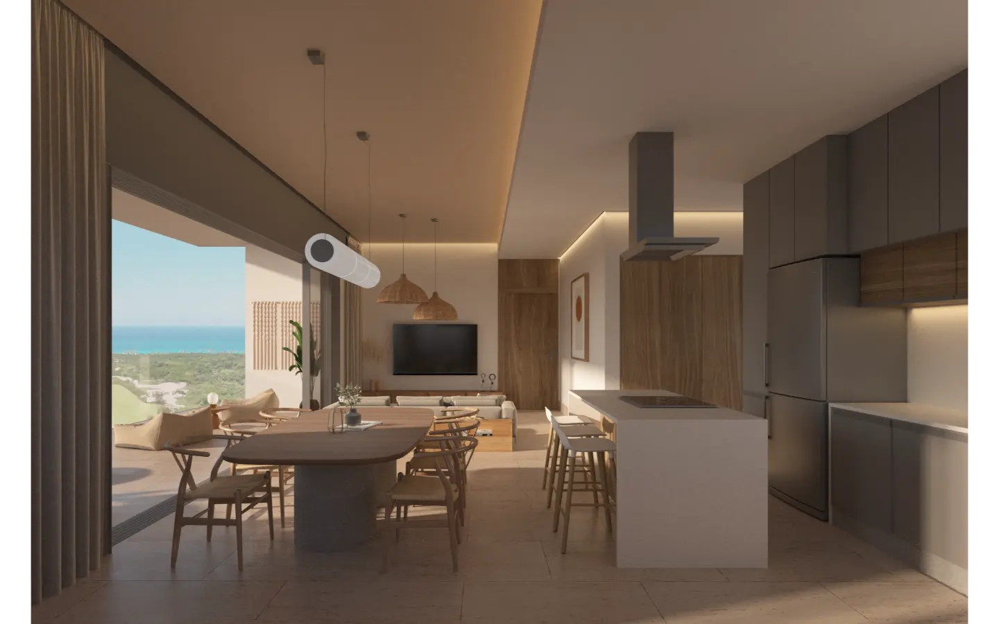 ID , Zabela Beach, Two Bedroom Condo with Golf View for Sale at Solea Tower, Punta Cana ()