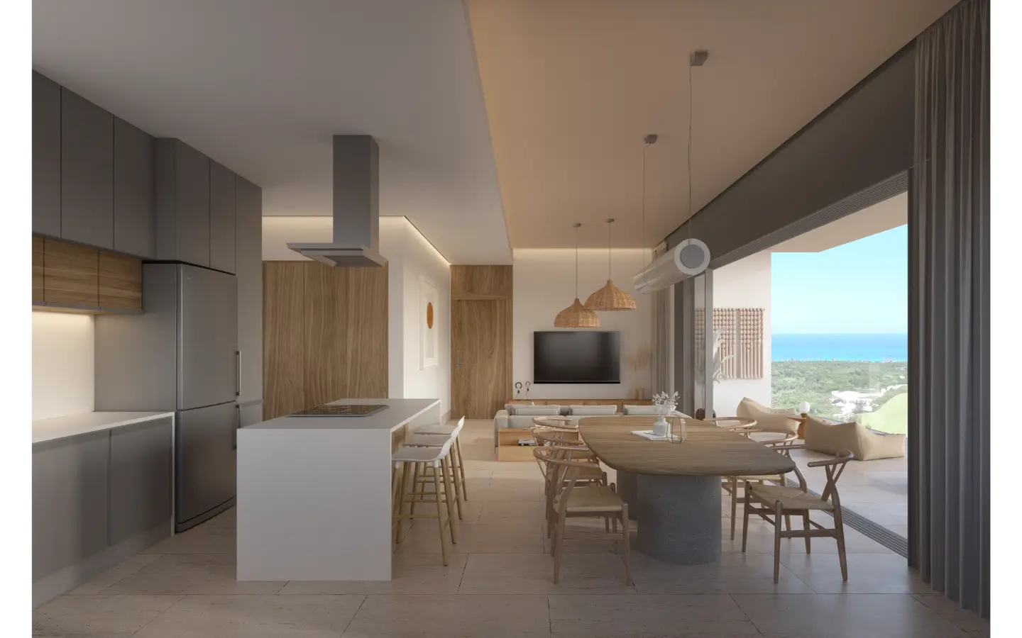 ID , Zabela Beach, Two Bedroom Condo with Golf View for Sale at Solea Tower, Punta Cana ()