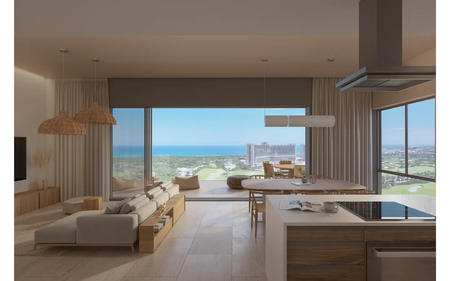 ID , Zabela Beach, Two Bedroom Condo with Golf View for Sale at Solea Tower, Punta Cana ()