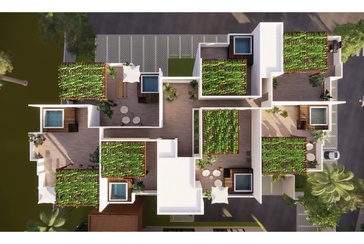 ID , Jardines del Prado Residences, Two Bedroom Apartment For Sale In Punta Cana with Controlled Access ()