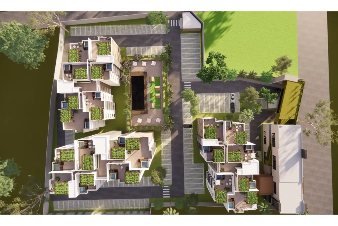 ID , Jardines del Prado Residences, Two Bedroom Apartment For Sale In Punta Cana with Controlled Access ()