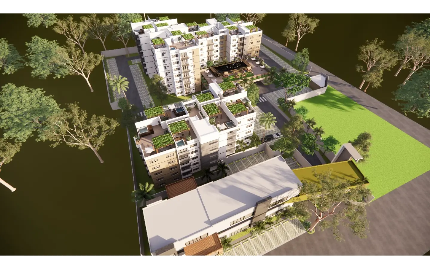 ID , Jardines del Prado Residences, Two Bedroom Apartment For Sale In Punta Cana with Controlled Access ()