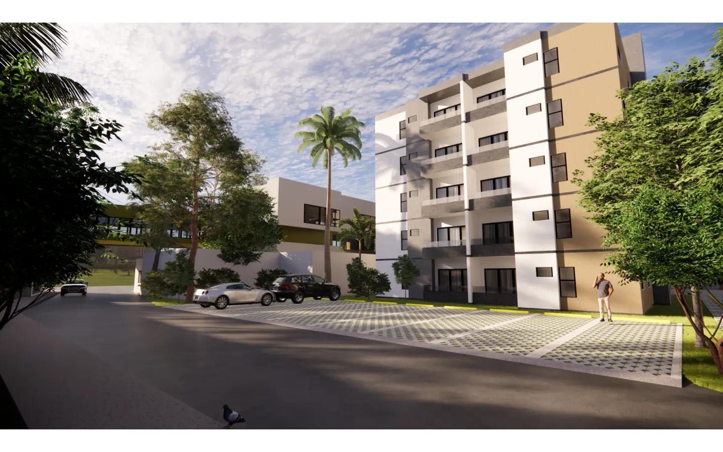 ID , Jardines del Prado Residences, Two Bedroom Apartment For Sale In Punta Cana with Controlled Access ()
