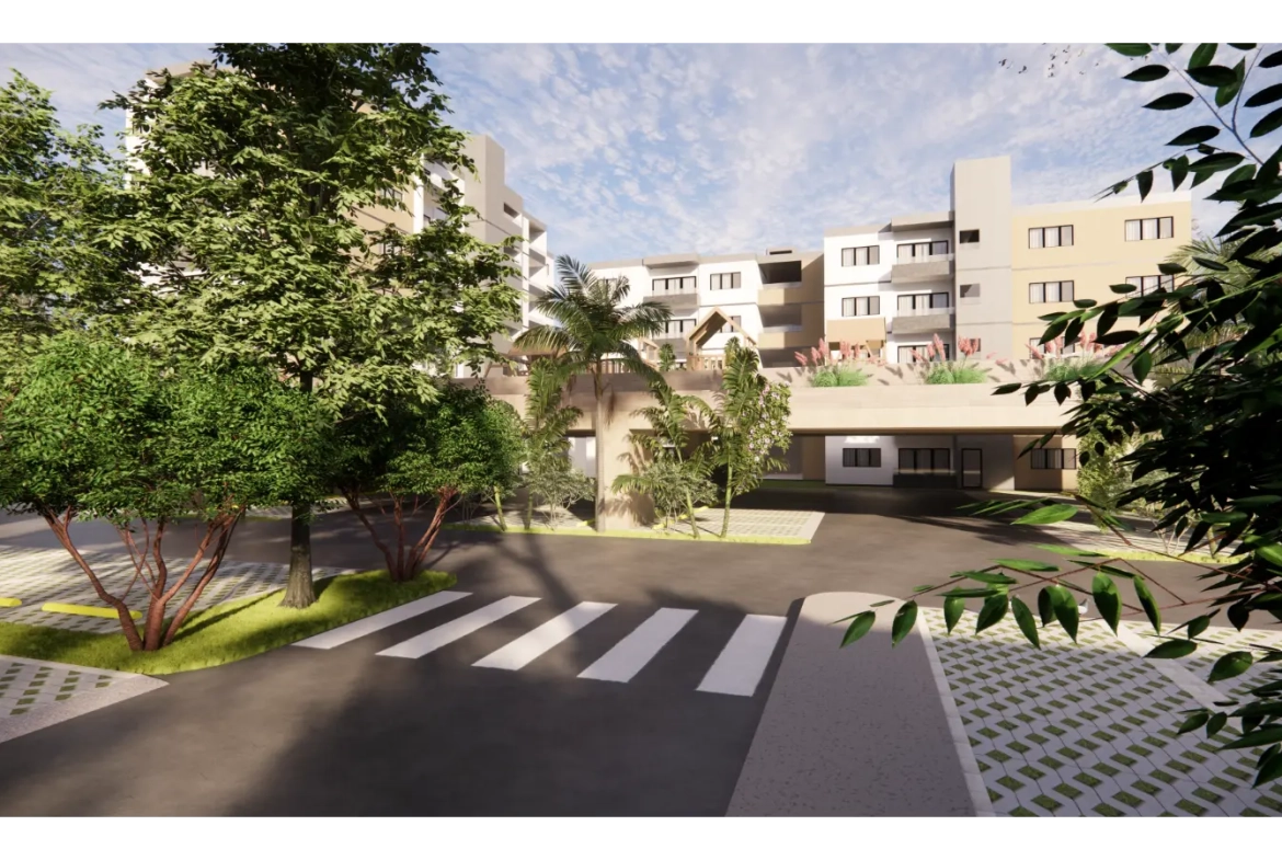 ID , Jardines del Prado Residences, Two Bedroom Apartment For Sale In Punta Cana with Controlled Access ()