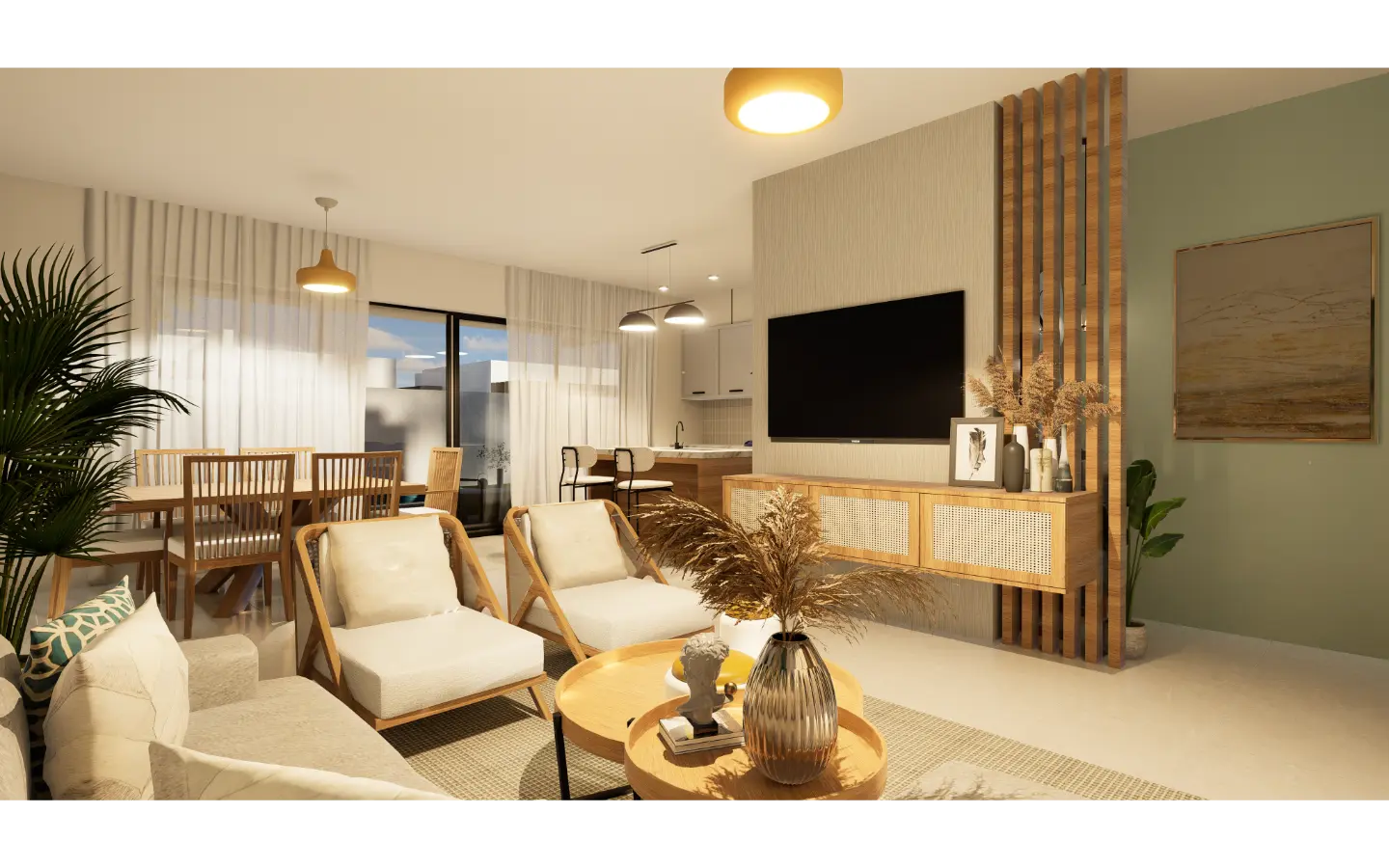 Olmos Residences, Villa de dos dormitorios en venta en Macao, Punta Cana con transporte gratuito a la playa de Macao