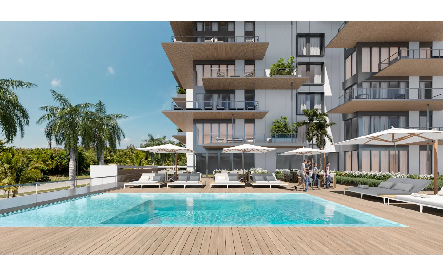 ID , Olea Residences, Three bedroom condo for sale in Cap Cana with Lake ()