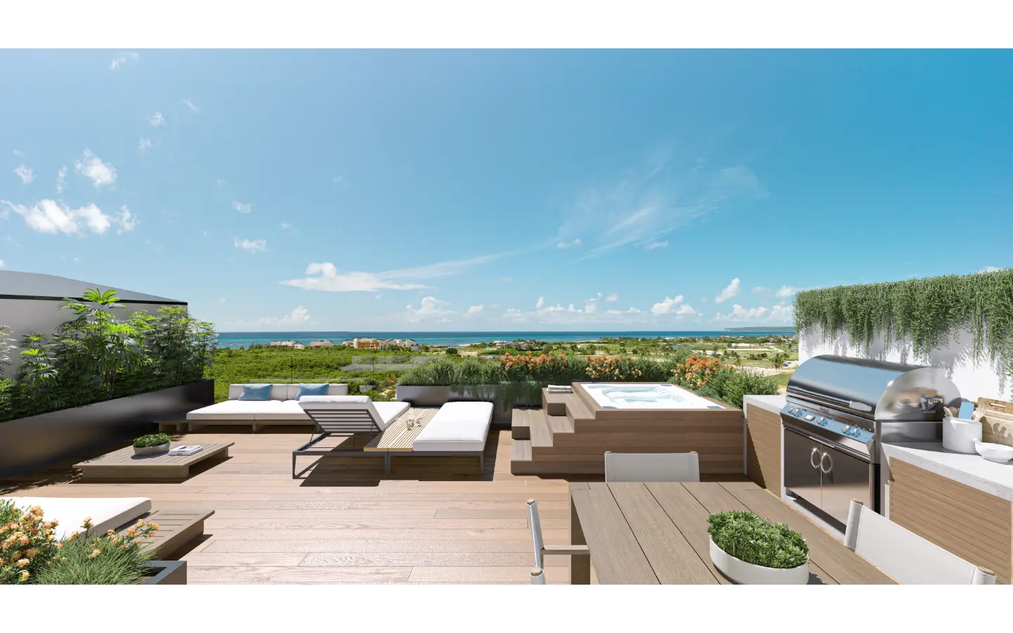 ID , Olea Residences, Three bedroom condo for sale in Cap Cana with Lake ()