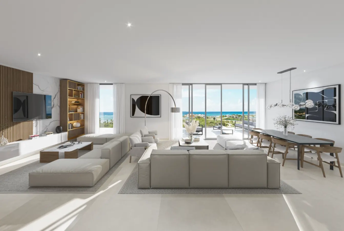 ID , Olea Residences, Three bedroom condo for sale in Cap Cana with Lake ()