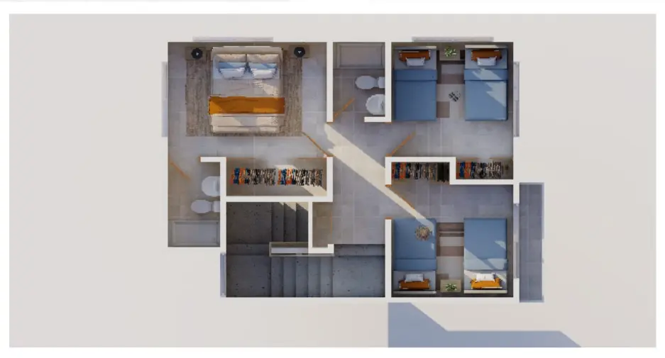 ID , Sirope II, Three bedroom villa for sale in White Sands, Punta Cana with Patio ()