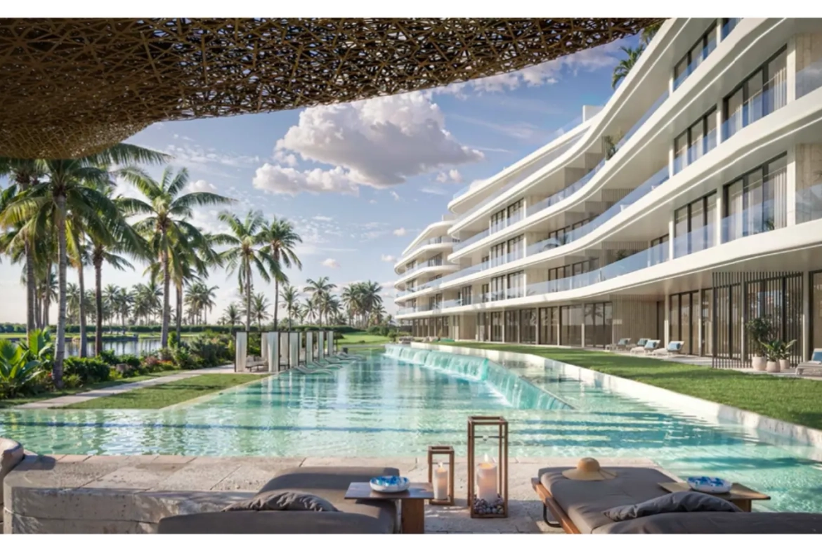 Apartamento de un dormitorio en venta en Reef and Golf Residences, Cap Cana con vistas al jardín