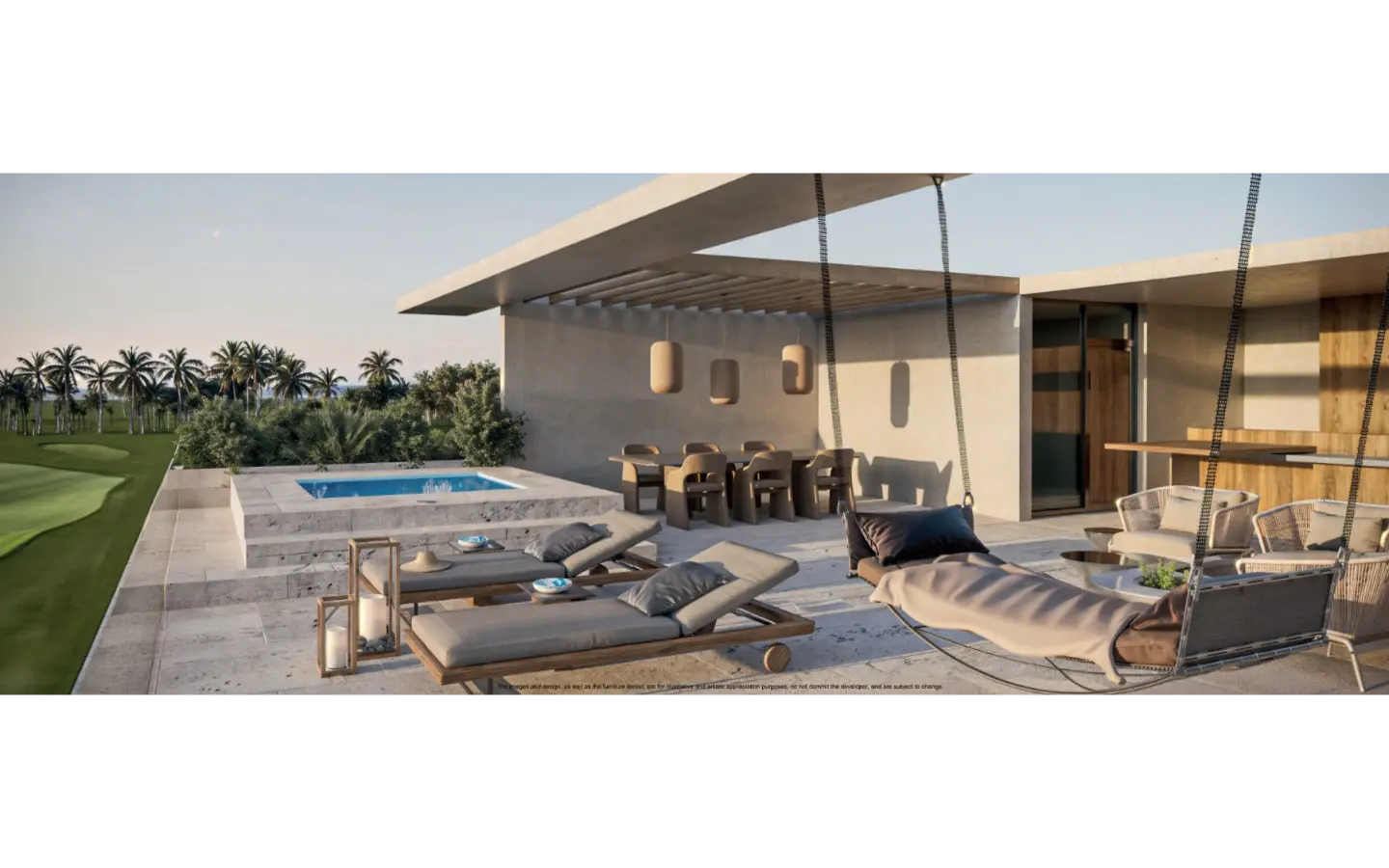 ID , Reef and Golf Residences One Bedroom Apartment for Sale in Cap Cana with Pool view ()