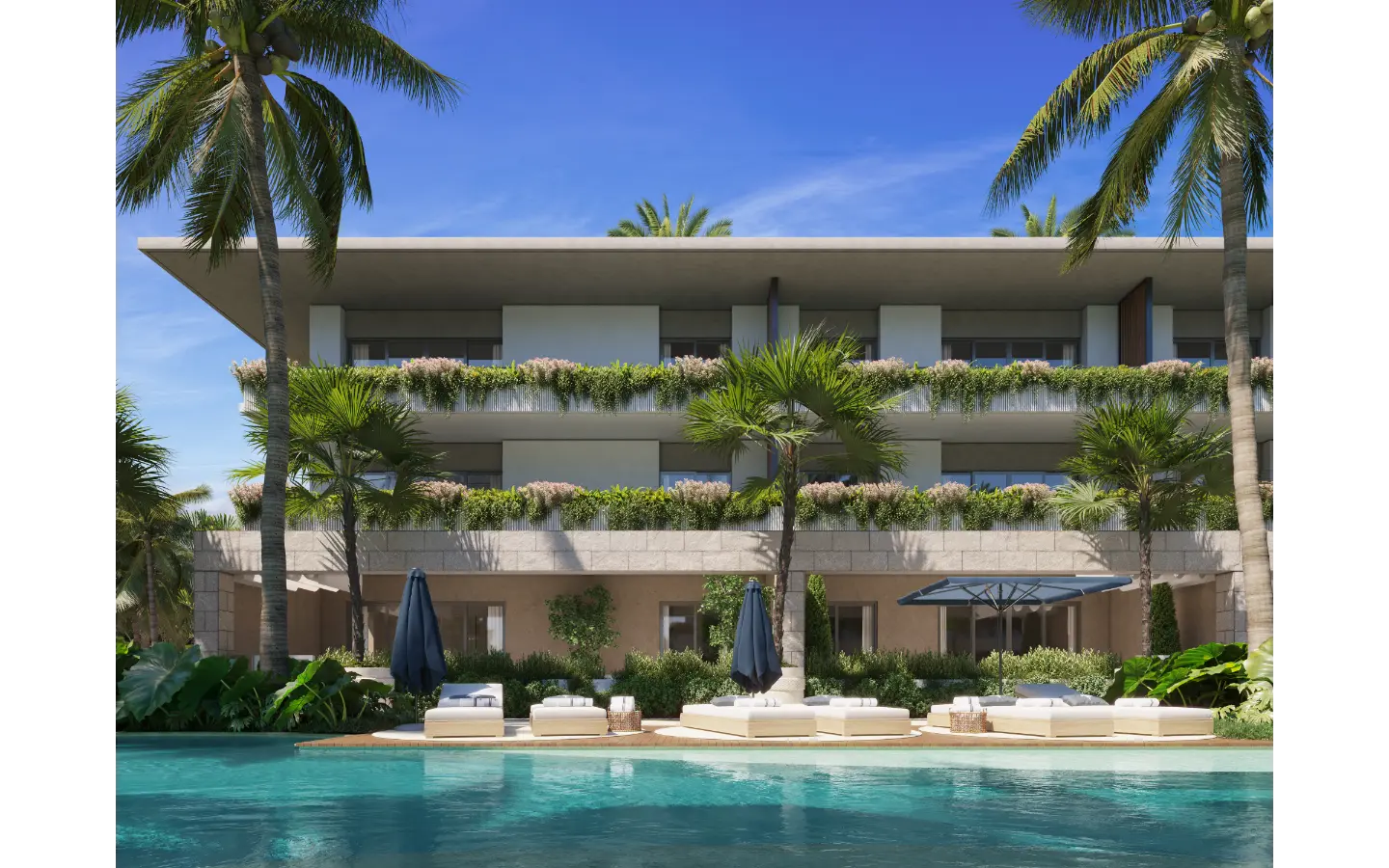 Tropicale at Vista Cana: One-bedroom apartment for sale with garden area in Punta Cana