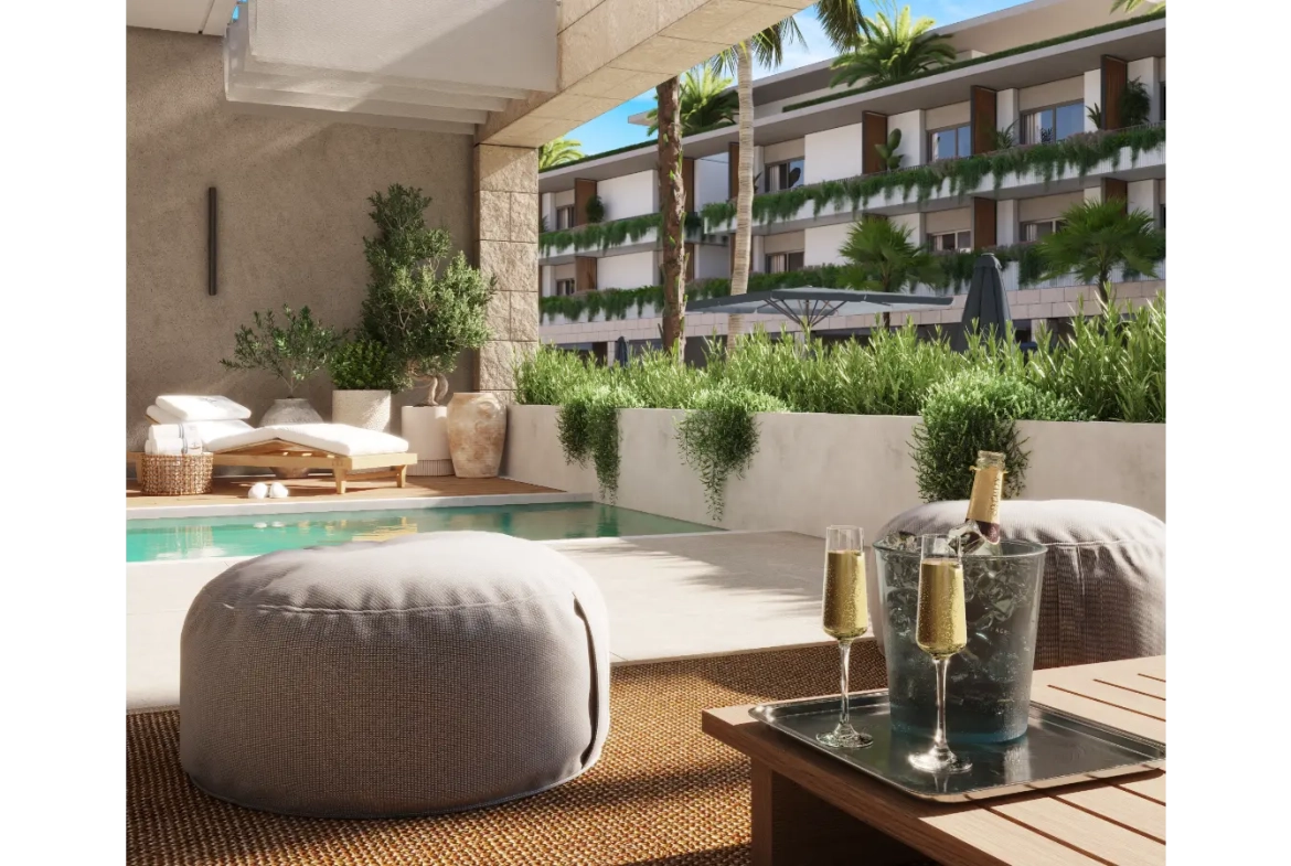 ID , Two Bedroom Apartment with Garden for Sale at Tropicale, Vista Cana, Punta Cana ()