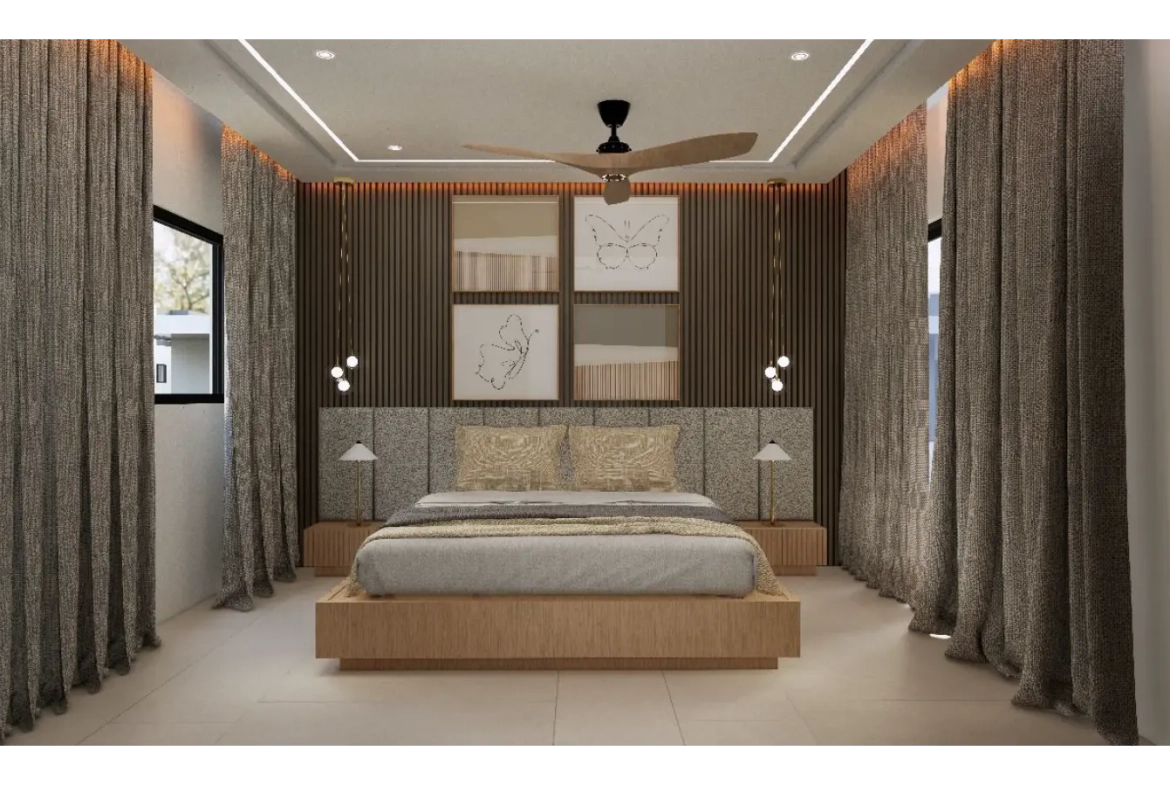ID , Atlantic Palm Residences Three Bedroom Villa For Sale In White Sands, Punta Cana with Balcony ()