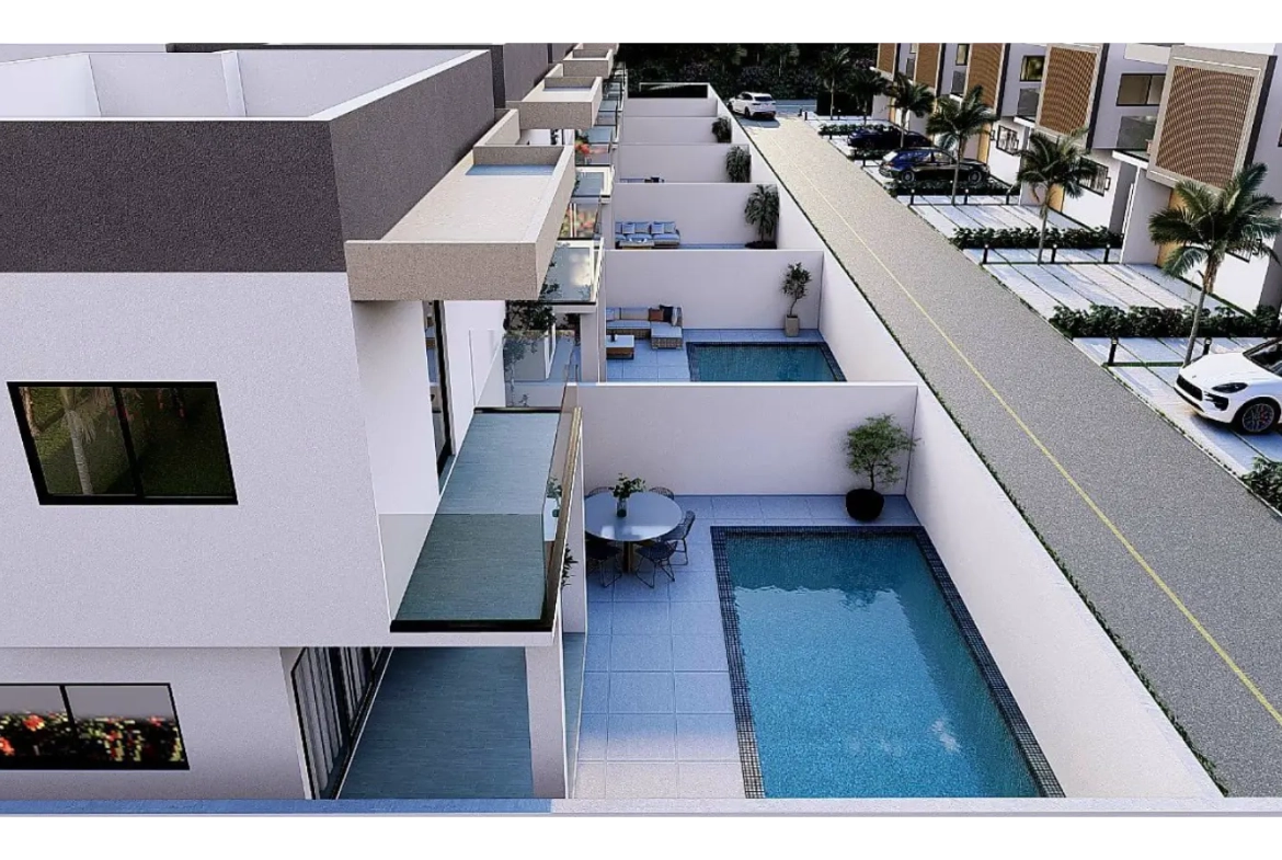 ID , Atlantic Palm Residences Three Bedroom Villa For Sale In White Sands, Punta Cana with Balcony ()