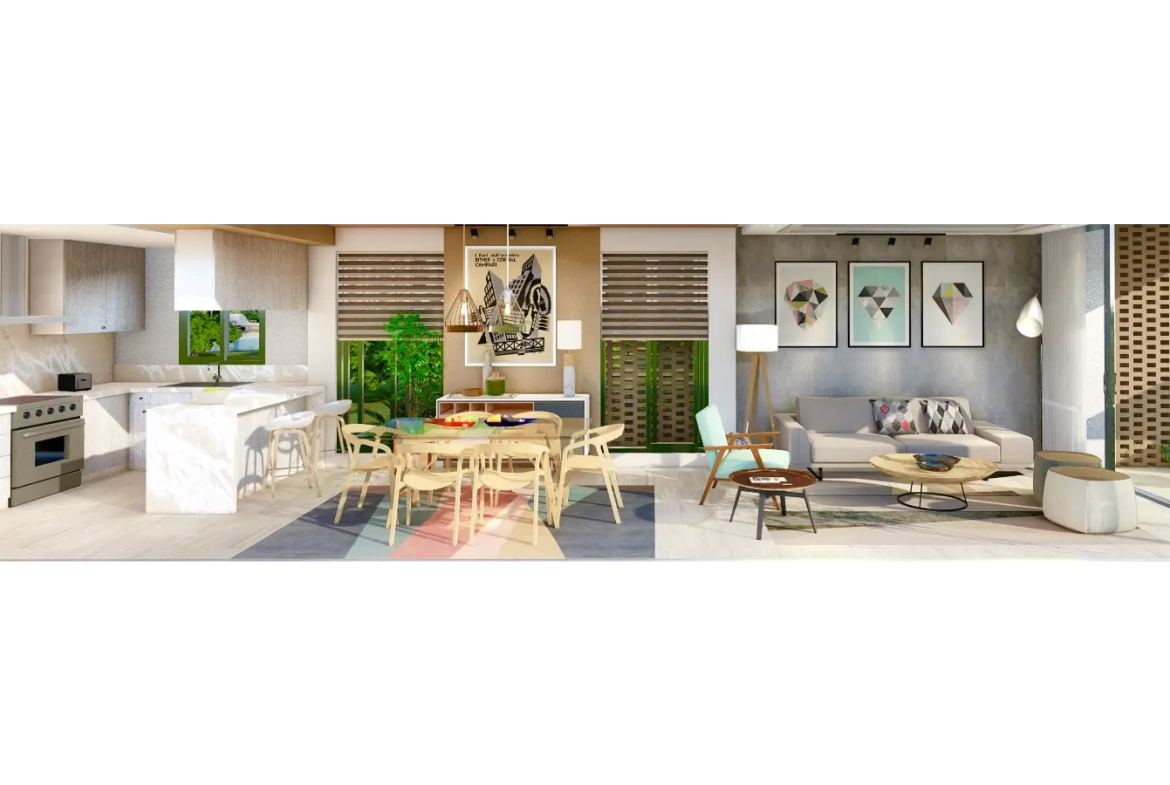 ID , Residences at Vista Cana Two Bedroom Apartment for Sale in Punta Cana with Terrace ()