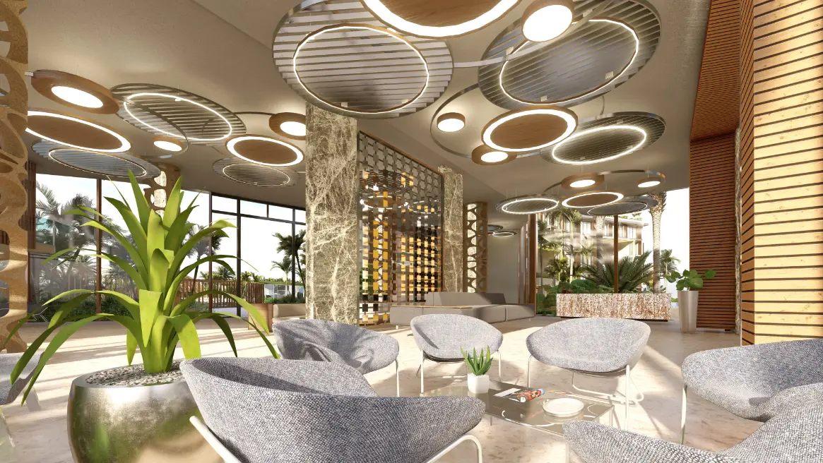 🏙️ Palace Suites : Appartement entièrement meublé d’une chambre à coucher à vendre dans le centre-ville de Punta Cana