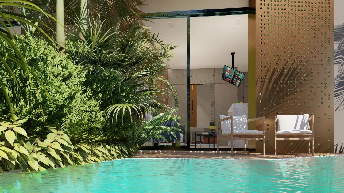 🏙️ Palace Suites : Appartement entièrement meublé d’une chambre à coucher à vendre dans le centre-ville de Punta Cana