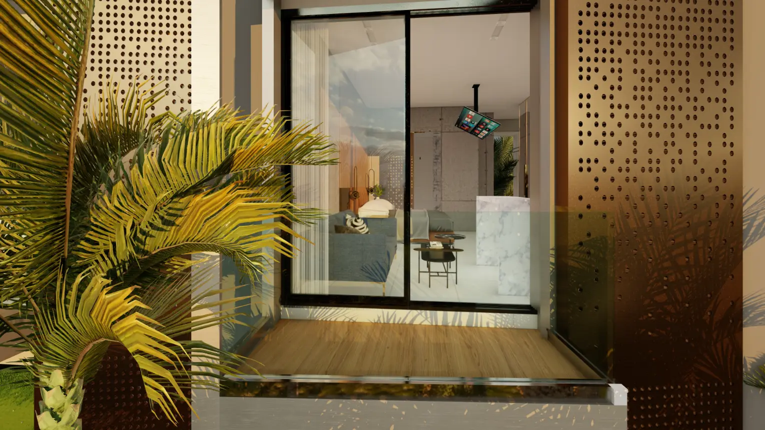 🏙️ Palace Suites : Appartement entièrement meublé d’une chambre à coucher à vendre dans le centre-ville de Punta Cana